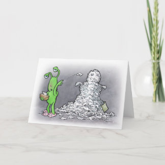 sick day snowman card