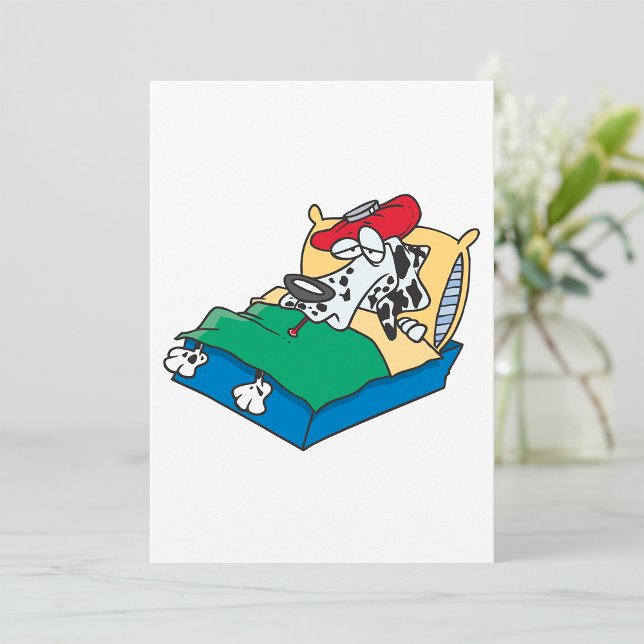 Sick Dog In Bed Invitation (Creator Uploaded)