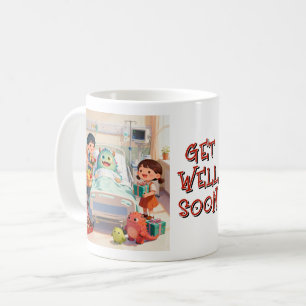Sick Fantasy Creatures in Hospital + Visitors 16 Coffee Mug