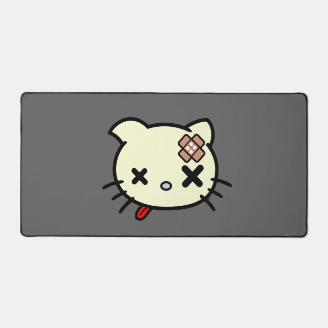 Sick Kitty Desk Mat (Front)