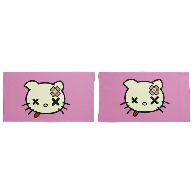 Sick Kitty Pillowcase (Front-Set)