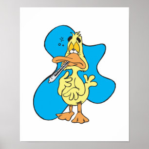 sick little ducky poster