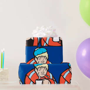 Sick Man Wrapping Paper