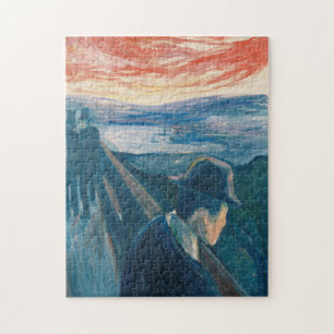 Sick Mood at Sunset, Despair (by Edvard Munch) Jigsaw Puzzle