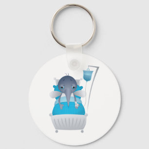 Sick Mosquito In Hospital Keychain