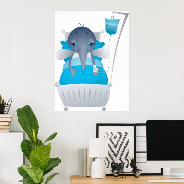 Sick Mosquito In Hospital Poster (Creator Uploaded)