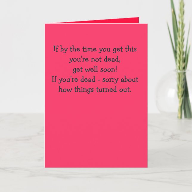 Sick or Dead Card (Front)