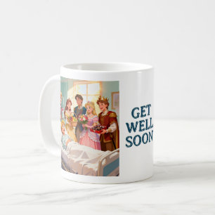 Sick Prince in Hospital with Visitors 1 Coffee Mug