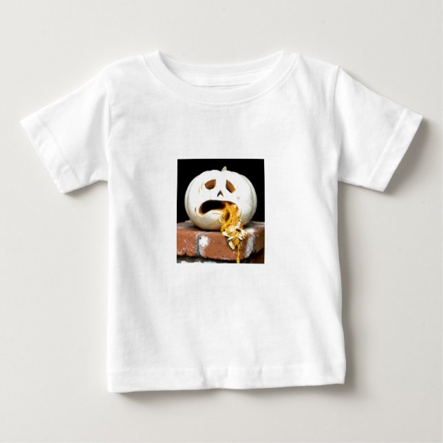Sick Pumpkin Baby Shirt - "Barfy" (Front)