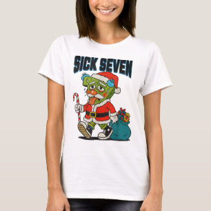 Sick Seven 67 Costume Funny Christmas Santa Men Ki T-Shirt