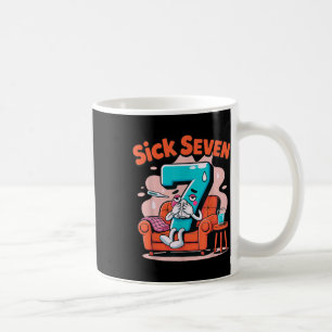 Sick Seven 67 Funny Wordplay Costume Math Joke Hum Coffee Mug