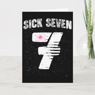 Sick Seven 67 Halloween Costume  Card