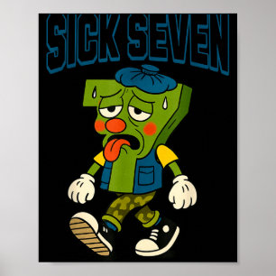 Sick Seven 67 Halloween Costume For Pular Design  Poster
