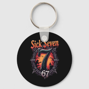 Sick Seven 67 Halloween Costume Fun Halloween Desi Key Ring