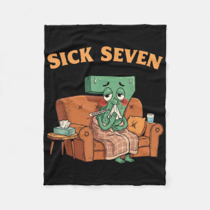 Sick Seven 67 Halloween Costume Fun Wordplay Desig Fleece Blanket