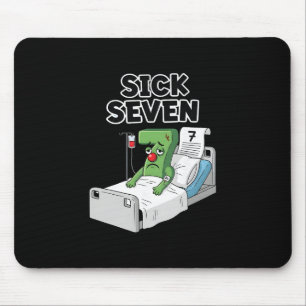 Sick Seven 67 Halloween Costume Fun Wordplay Desig Mouse Pad