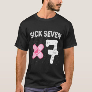 Sick Seven 67 Halloween Costume Fun Wordplay Desig T-Shirt