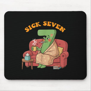 Sick Seven 67 Halloween Costume Fun Wordplay For M Mouse Pad