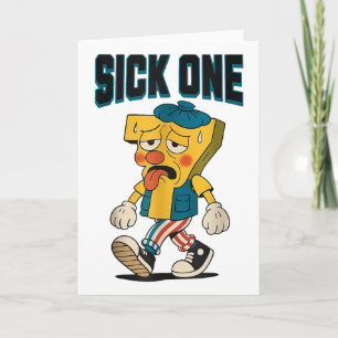 Sick Seven 67 Halloween Costume Fun Wordplay Girls Card