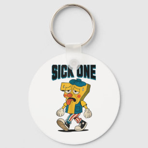 Sick Seven 67 Halloween Costume Fun Wordplay Girls Key Ring