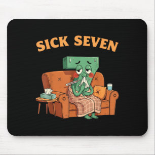 Sick Seven 67 Halloween Costume Fun Wordplay Mouse Pad