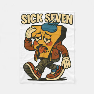 Sick Seven 67 Halloween Costume Funny Six Seven Me Fleece Blanket