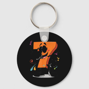 Sick Seven 67 Meme Brainrot Halloween Outfit Idea Key Ring