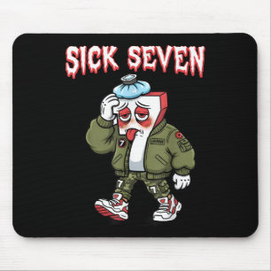 Sick Seven 67 Meme Funny Gen Alpha Slang Brainrot Mouse Pad