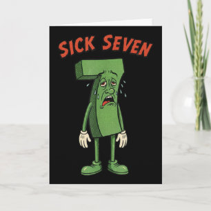 Sick Seven 67 Meme Halloween Costume Fun Retro Hum Card