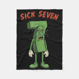 Sick Seven 67 Meme Halloween Costume Fun Retro Hum Fleece Blanket