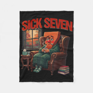 Sick Seven 67 Meme Halloween Costume Funny Cozy Au Fleece Blanket