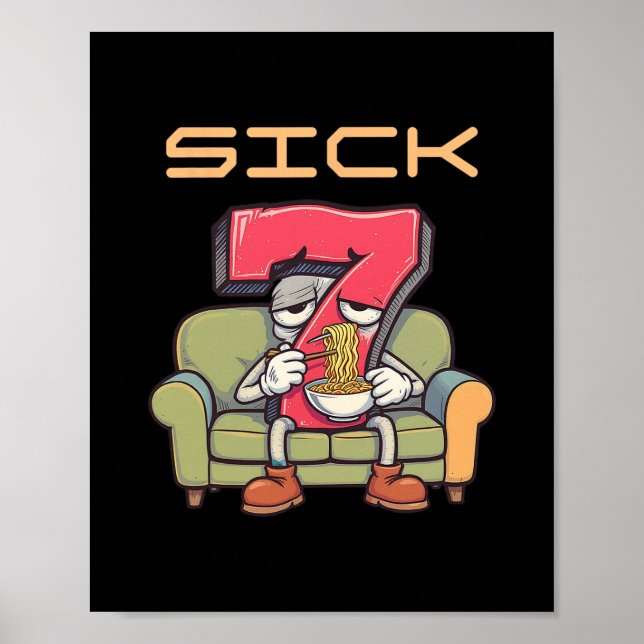 Sick Seven 67 Meme Six Seven 1  Poster (Front)