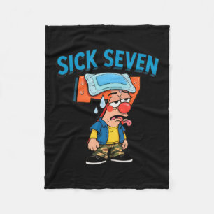 Sick Seven Funny Meme 67 Six Seven Halloween Costu Fleece Blanket