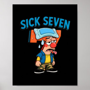 Sick Seven Funny Meme 67 Six Seven Halloween Costu Poster