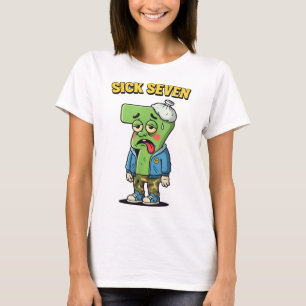 Sick Seven Funny Meme Trending 6 7 Halloween Costu T-Shirt