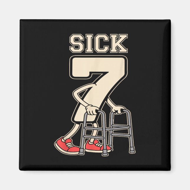 Sick Seven Meme 67 Funny Sick 7 Seven With A Chrom Magnet (Front)