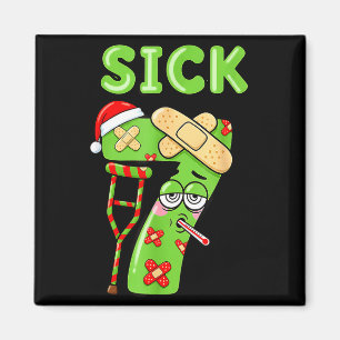 Sick Seven Meme 67 Number Santa Hat Christmas Men  Magnet