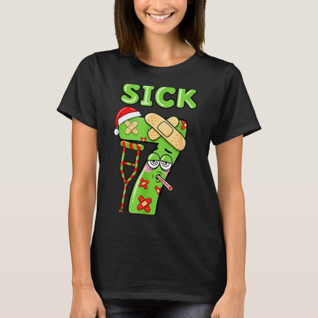 Sick Seven Meme 67 Number Santa Hat Christmas Men  T-Shirt (Front)