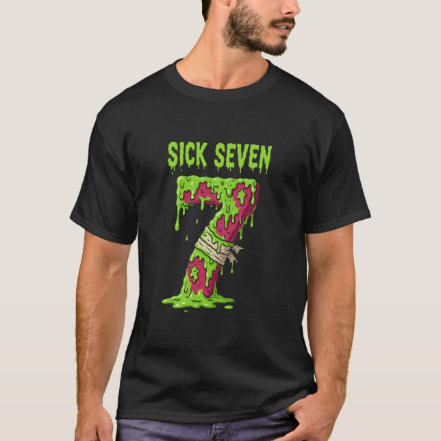 Sick Seven Meme Shirt Six Seven Funny Wordplay Dri (Front)