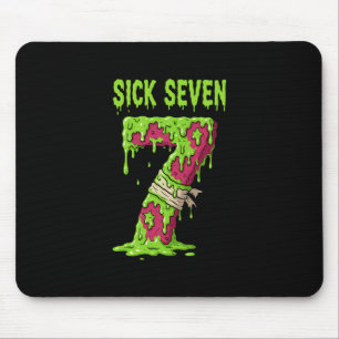 Sick Seven Meme Shirt Six Seven Funny Wordplay Dri Mouse Pad