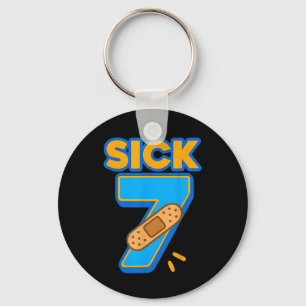 Sick Seven Meme Six Seven Sick 7 Funny Birthday By Key Ring