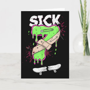 Sick Seven Meme Tee Fun Wordplay Drip Card