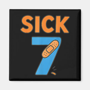 Sick Seven Meme Tee Six Seven Fun Wordplay  Magnet
