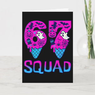 Sick Seven Meme Tee Six Seven Funny 67 Halloween S Card