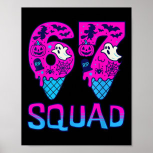 Sick Seven Meme Tee Six Seven Funny 67 Halloween S Poster