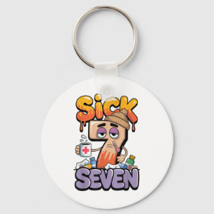 Sick Seven Six Seven 6 7 Funny 67 Gen Alpha Slang Key Ring