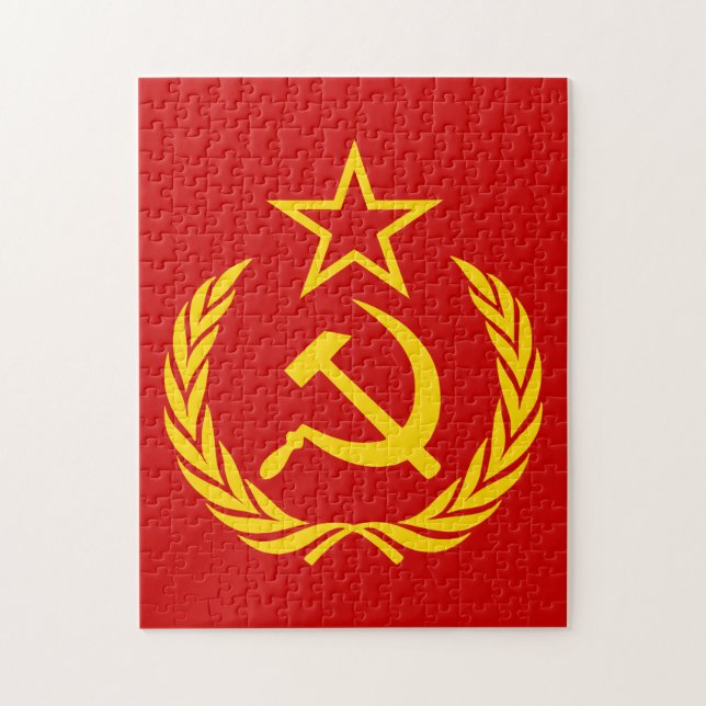 Sickle And Hammer, USSR, CCCP, Communism Jigsaw Puzzle (Vertical)