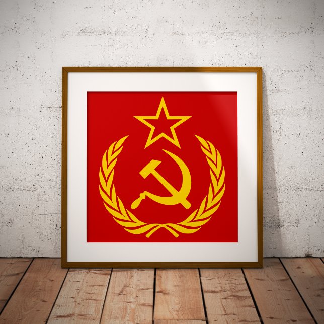 Sickle And Hammer, USSR, CCCP, Communism Photo Print (Creator Uploaded)