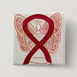 Sickle Cell Anaemia Angel Awareness Ribbon Pin