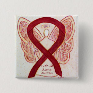 Sickle Cell Anaemia Angel Awareness Ribbon Pins